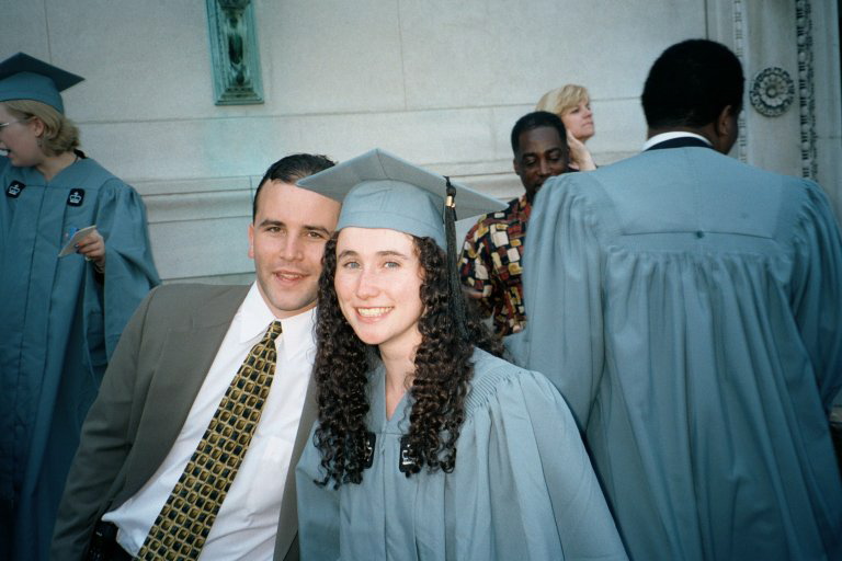 Josh With His Sister Amanda, at her Graduation